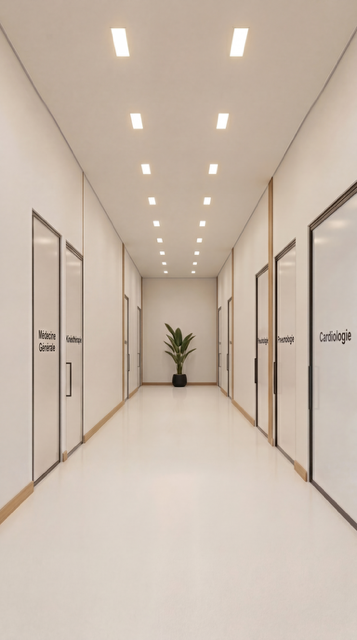 Circulation principale donnant sur les cabinets